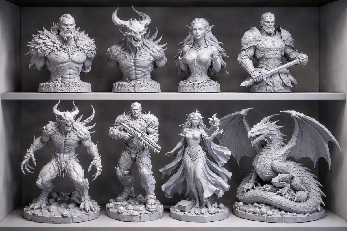 What is More Difficult to Model in 3D – Bust or Full Figure?