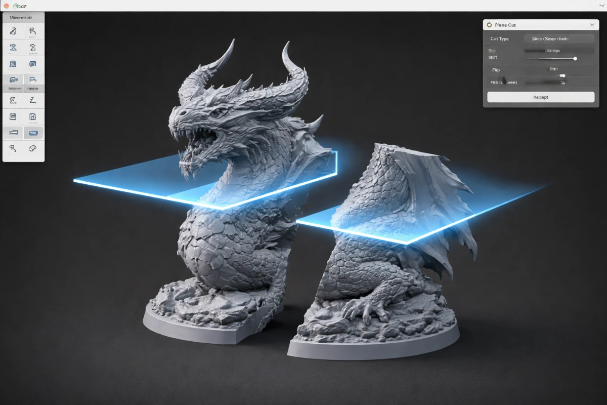 Cutting the STL File – How to Split a 3D Model for Printing